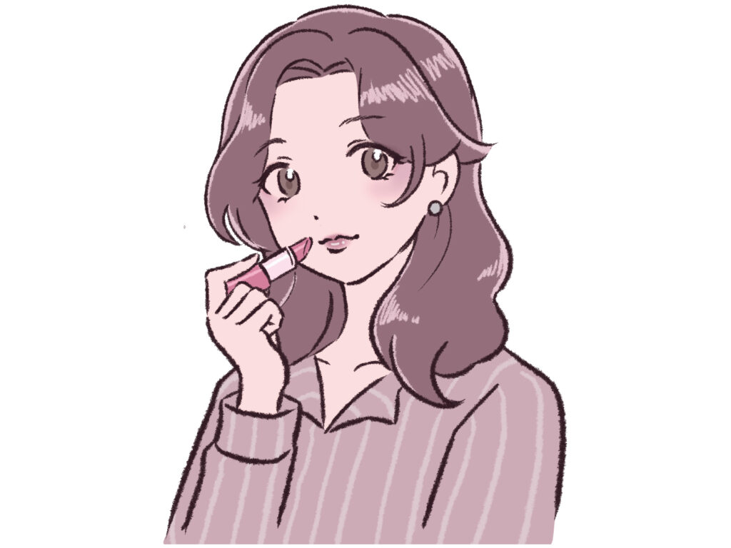 韓国コスメ使う女の子