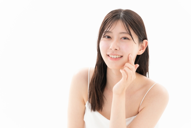 笑顔の女性